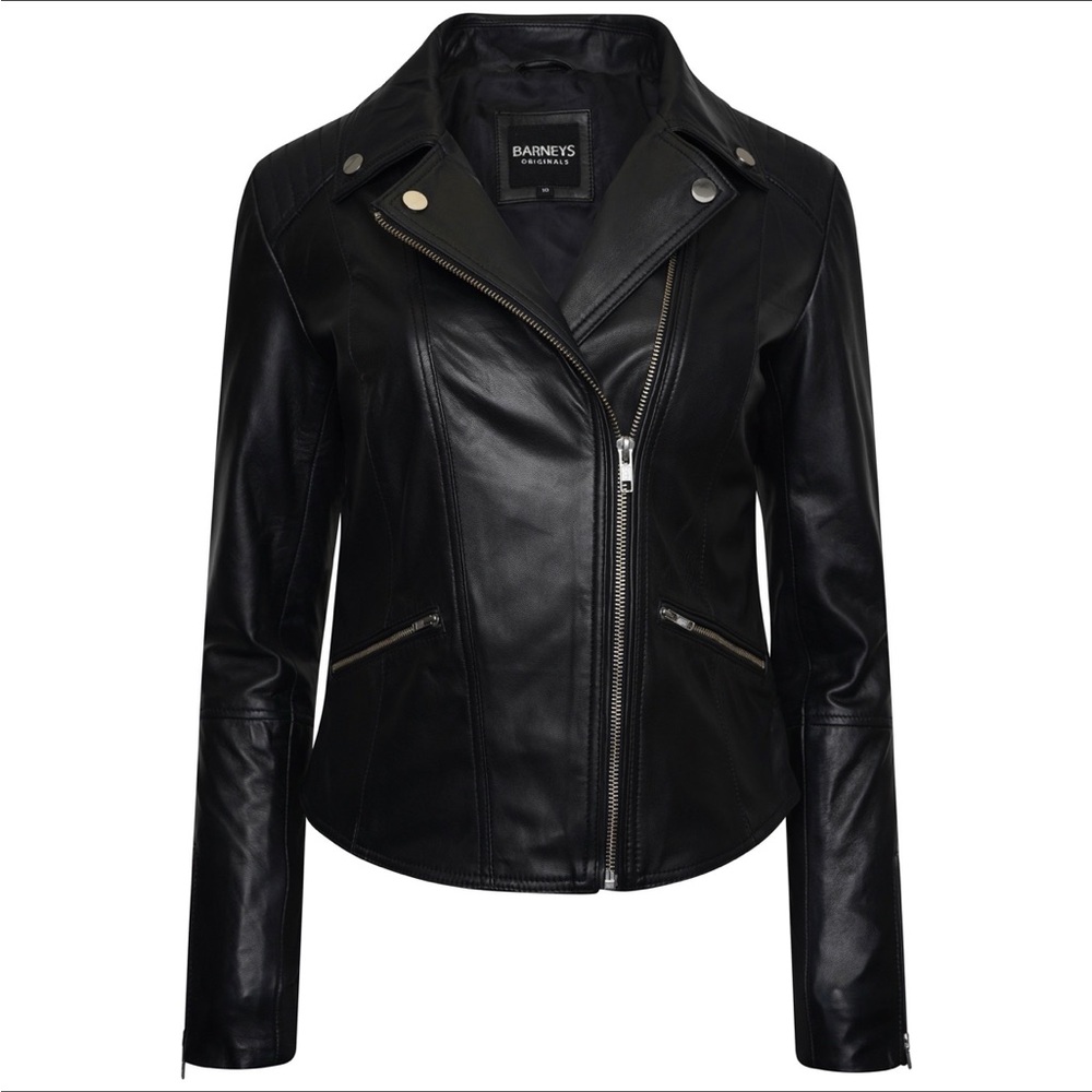 Barney’s Originals Belina real leather jacket